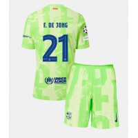 Barcelona Frenkie de Jong #21 Fußballbekleidung 3rd trikot Kinder 2024-25 Kurzarm (+ kurze hosen)